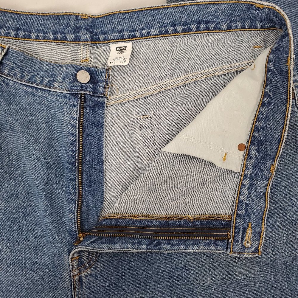 Levi's Relaxed Straight Leg Jeans Men's 42 x 30 - Picture 8 of 12